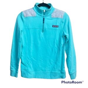 Vineyard Vines Shep Shirt 1/4 Zip Pullover Mint green